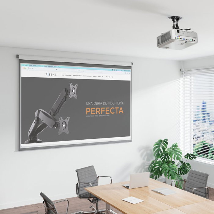 Aisens Soporte de Techo Universal Giratorio e Inclinable para Proyector CP03TSR-127 Negro